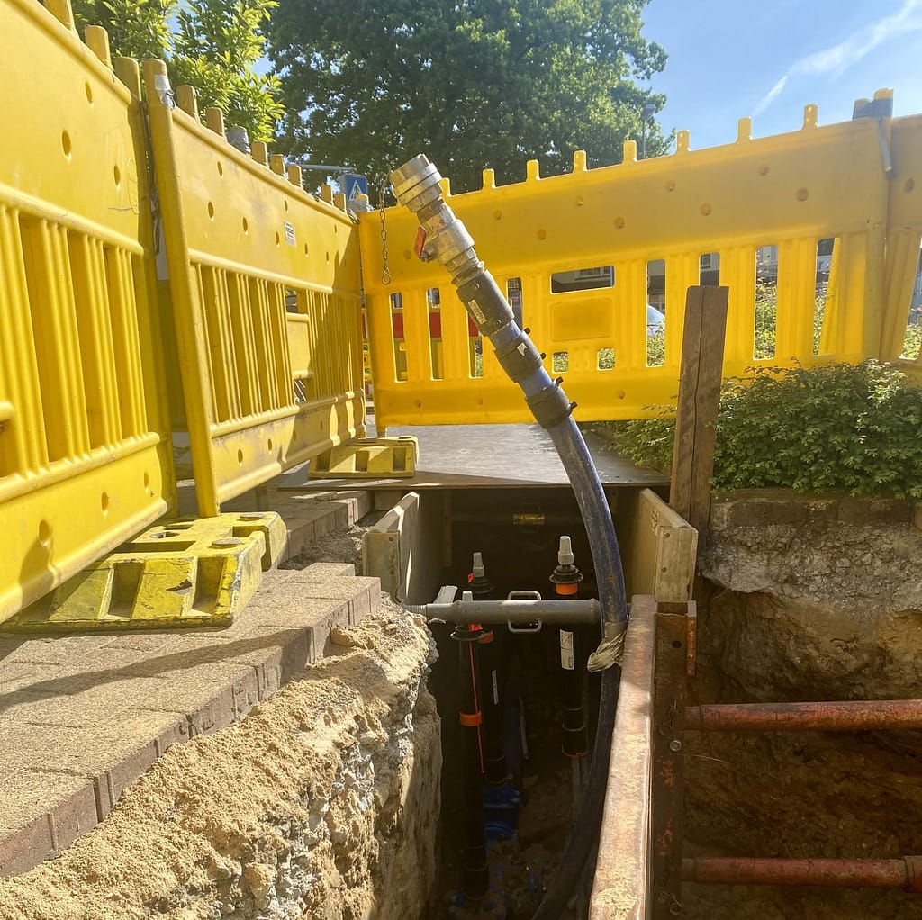 Wasserverband Baustelle Leitungen 01