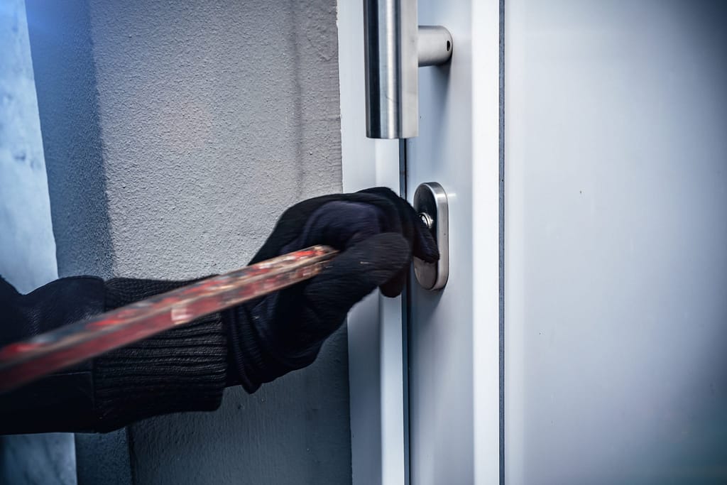 masked burglars breaking and entering into a victim's home