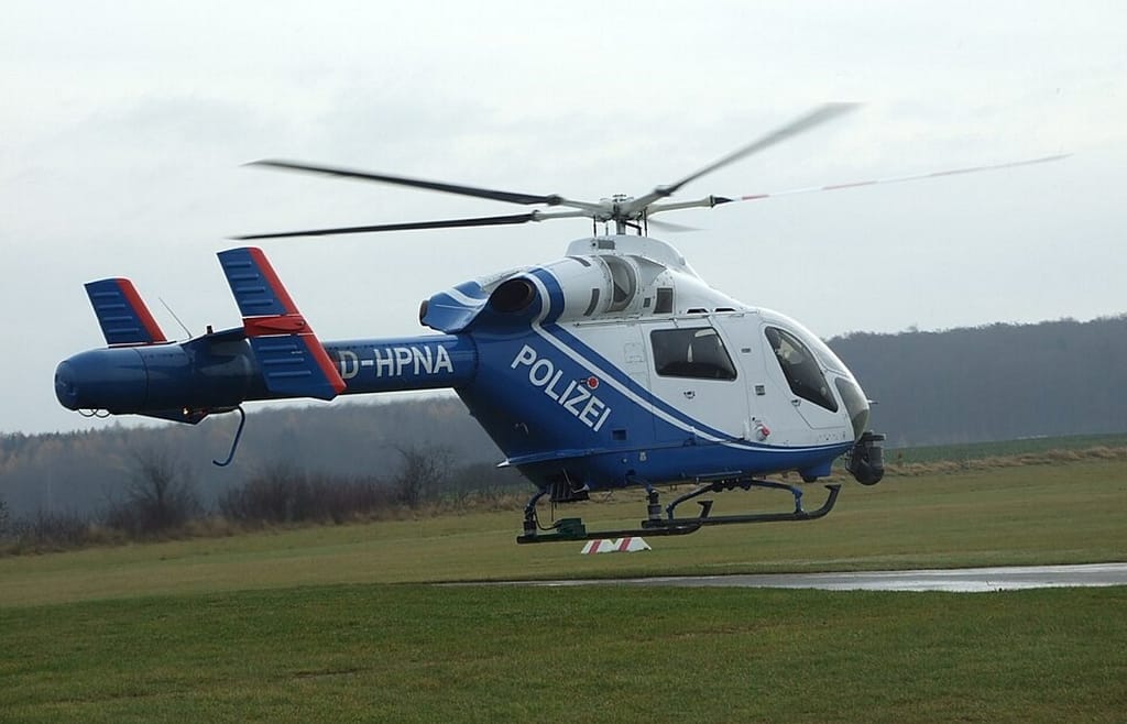 Hubschrauber-Polizei
